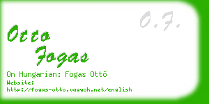 otto fogas business card