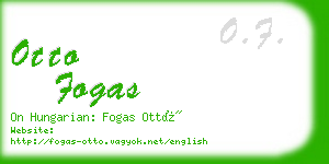 otto fogas business card